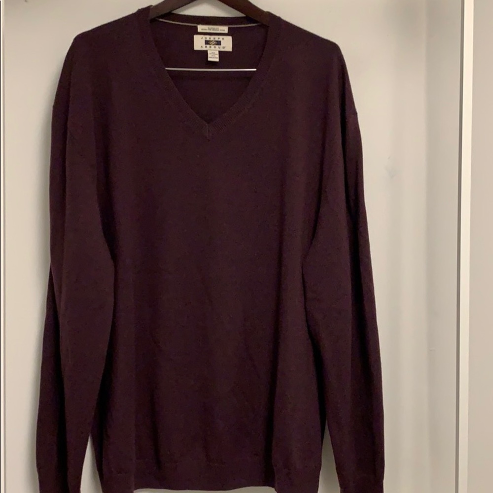 JOSEPH ABBOUD men’s “v” light wt wool sweater 3X
